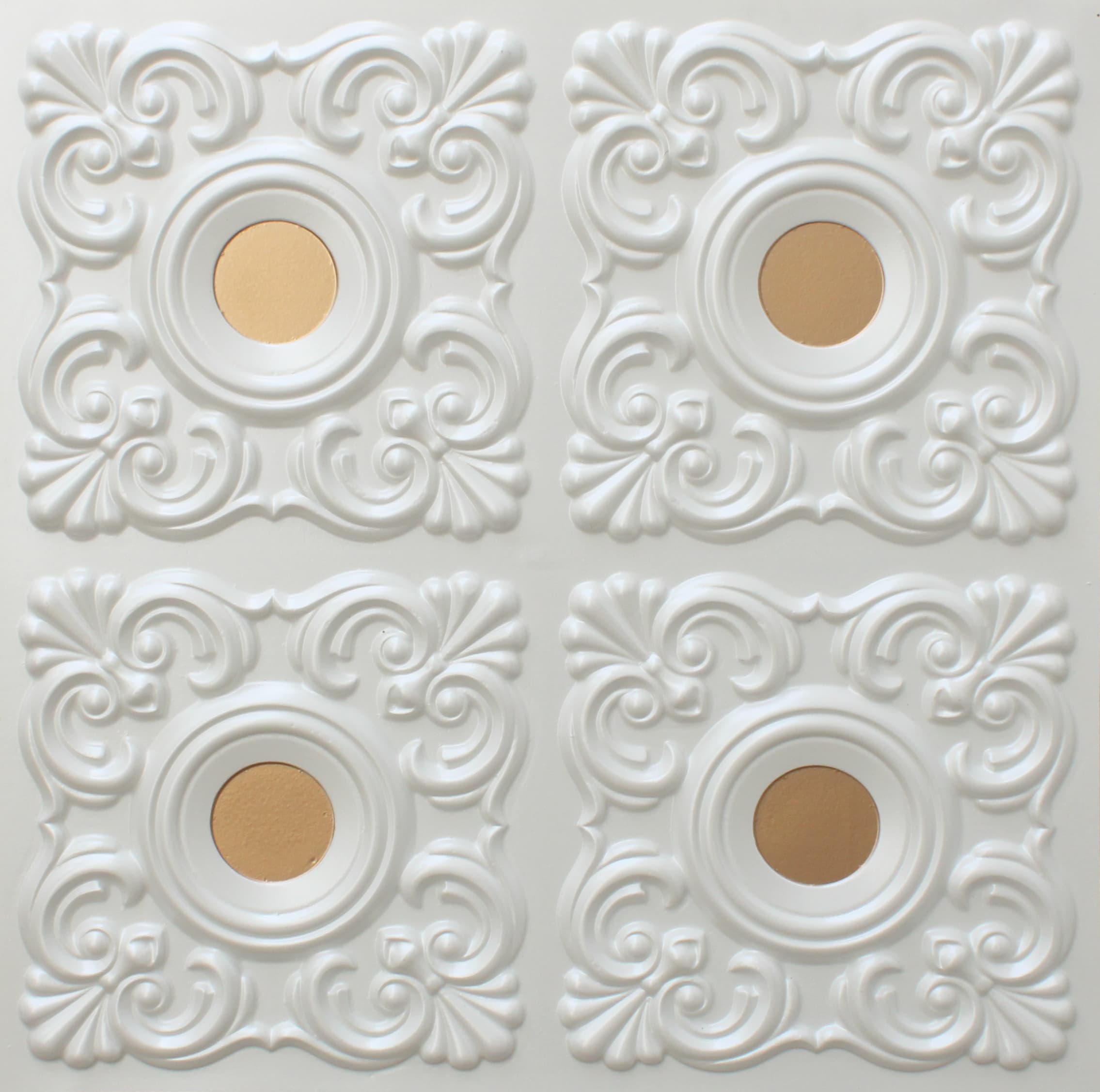 N123 Pearl White - Copper panel